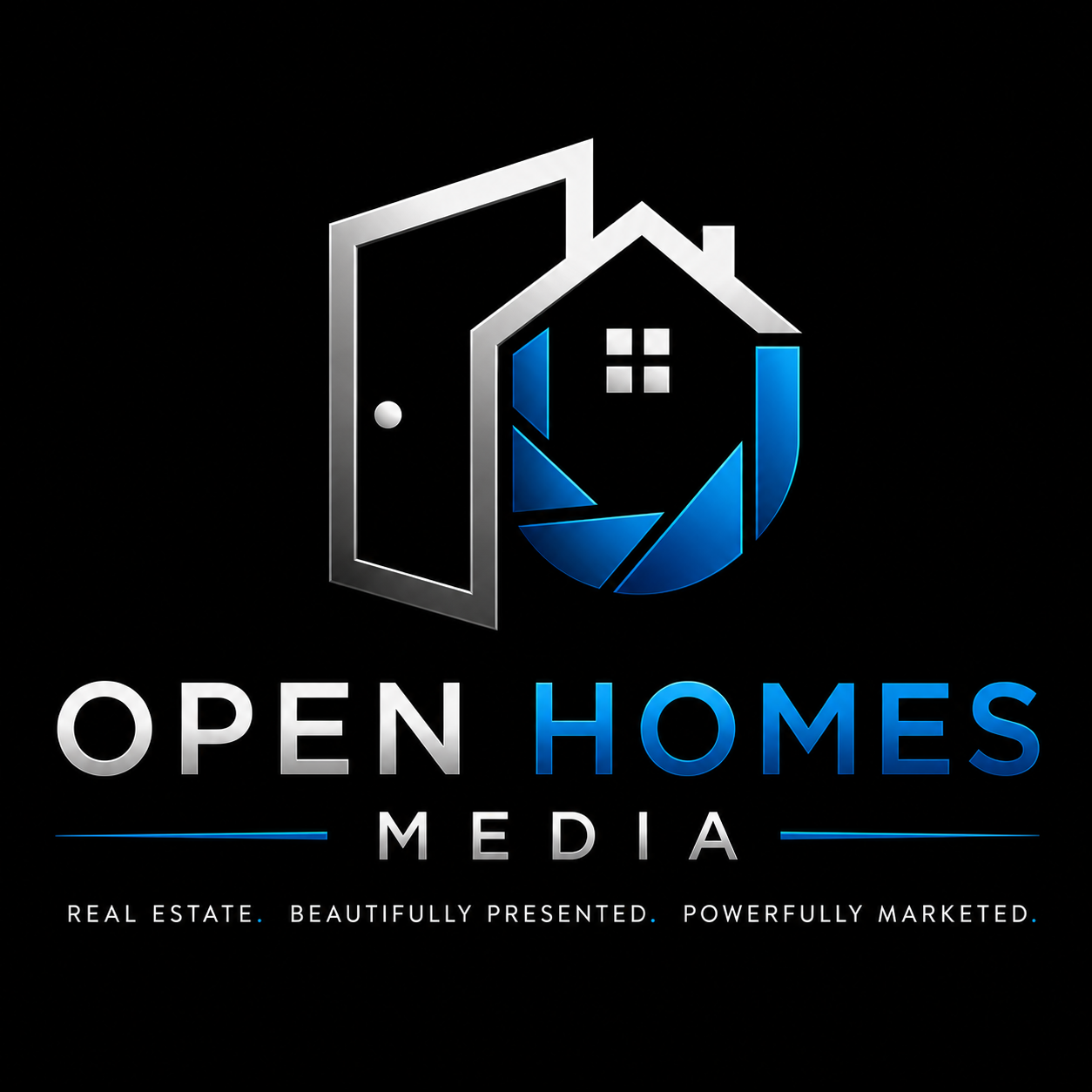 Open Homes Media dark logo